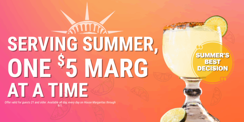 $5 House Margs All Summer