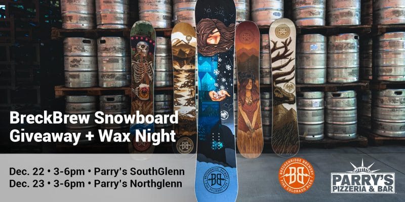 BreckBrew SnowboardGiveaway + Wax Night