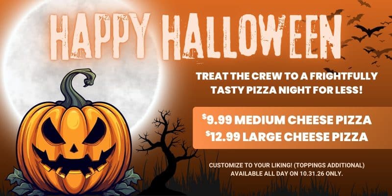 Parry's Halloween Pizza Specials - 2026